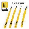 Standard Blade Set – 4 pcs (Straight, Curved, Ripper, Large Curved)