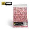 Pink and Gold Marble. Square Die-cut Marble Tiles - 2 pcs.