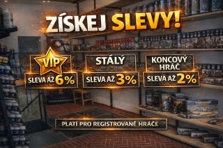 U PlasticWargaming odměňujeme hráče, kteří se vrací pro nové armády, barvy a novinky. Stačí se zaregistrovat a automaticky...