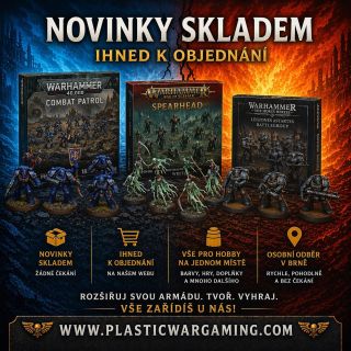 🔥 NOVINKY SKLADEM NA Plastic Wargaming 🔥 Dorazily čerstvé novinky, které můžeš mít okamžitě doma nebo připravené k...