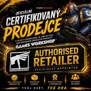 🔥 OFICIÁLNĚ AUTORIZOVANÝ PRODEJCE WARHAMMERU! 🔥 Máme obrovskou radost, že se PlasticWargaming stal oficiálně autorizovaným...