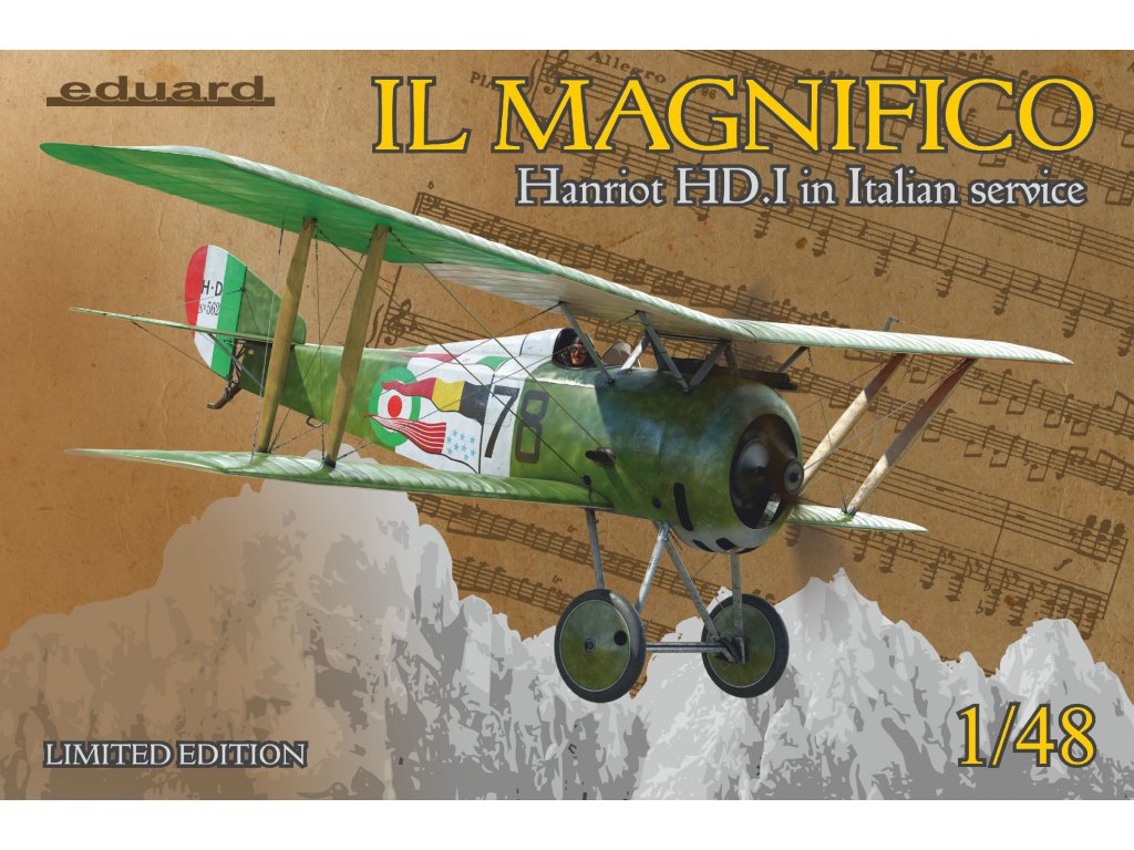 IL MAGNIFICO Hanriot HD. I v talianských službách 1/48