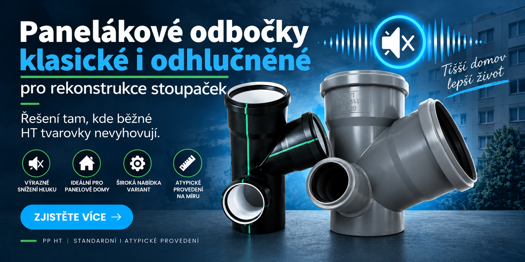 HT Paneláková odbočka nízká
