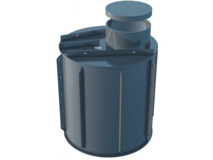 Plastový 3 komorový, tříkomorový septik s filtrací odpadní vody pojezdový, pro obetonování 2 m3, 2 000 litrů a