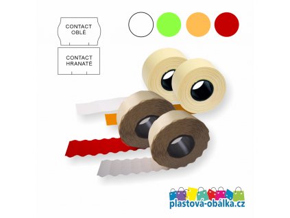 contakt etikety 16mm 25mm logo plastova obalka.cz