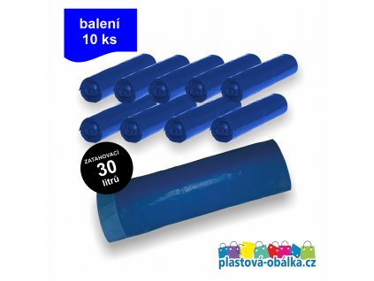 vrecia modré zatahovacie 10x30