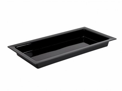 Veso interier Rigaflex plastova Mísa 420x210x40mm ABS bílá mat, černá lesk s okrajem