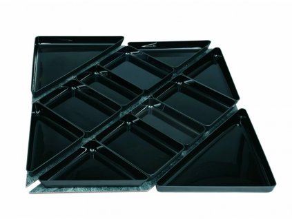 Veso interier Rigaflex plastova Sada misek 840x840x40mm ABS černá