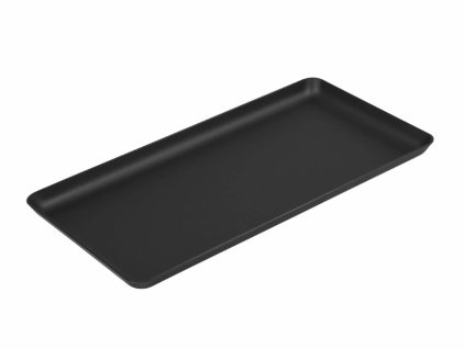 plastove nadobi.eu tác černý matný 400x200x20mm Rigaflex