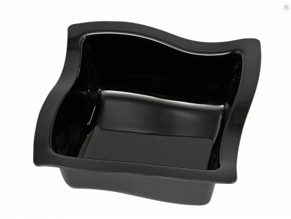 Plastová miska Ascona ABS 270x270x100mm - černá, bílá