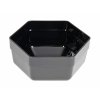 Veso interier Rigaflex plastová Miska 6 hranná 180x180x95mm ABS černá