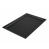 plastove nadobi.eu tác černý matný 400x265x15mm Rigaflex