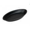 Plastová miska oválná 420 x 210 x 40mm černá mat Plastove nadobi.eu