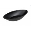 Plastová miska oválná 420 x 210 x 70mm černá mat Plastove nadobi.eu