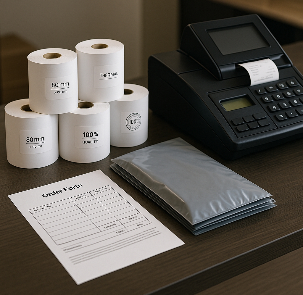 Ako správne vybrať termo pasky do pokladne: Kvalita, dôležité kritériá a efektívny nákup pre vašu prevádzku