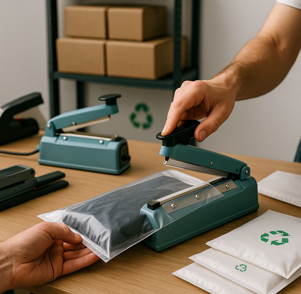 Uzatvárač sáčkov: Efektívne a bezpečné balenie zásielok pre e-shopy aj domácnosti