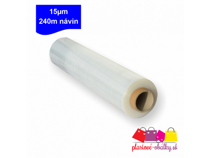 Stretch fólia 15µm transparent 240 metrov