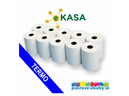 pokladnicne pasky eKASA TERMO logo plastove obalky