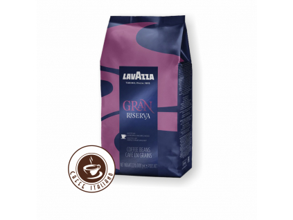 lavazza caffe gran riserva zrnkova kava 1kg 80arabica 20robusta logo caffeitaliano