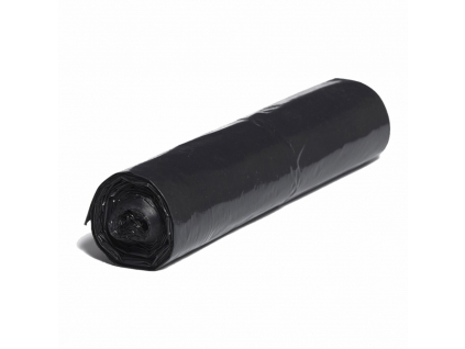 LDPE vrecia do kosa cierne rolovane 60litrov 600mm 700mm 25ks rol plastove obalky