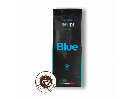 tostini coffee blue 250g mleta kava zmes arabica robusta logo caffeitaliano
