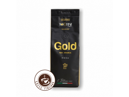 tostini coffee gold 250g mleta kava 100arabica logo caffeitaliano