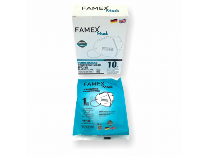 respirator famex FFP2 NR 5vrstvovy plastove obalky