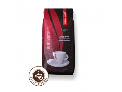 saicaf caffee anniversary rossa zrnkova kava 1kg 90arabica 10robusta logo caffeitaliano