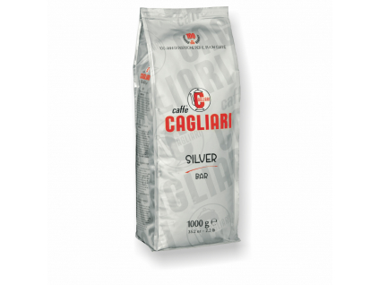 cagliari caffe silver bar 1kg urnkova kava 75%arabica 25%robusta caffeitaliano