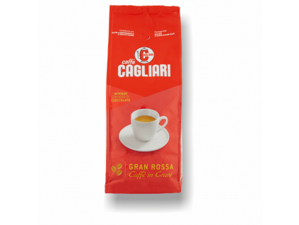 cagliari caffe gran rossa 1kg zrnkova kava 65%arabica 35%robusta caffeitaliano