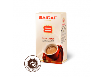 saicaf caffee gran crema mleta kava 250g arabica robusta logo caffeitaliano