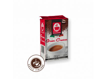 bonini caffe gran crema 250g mleta kava arabica robusta logo caffeitaliano