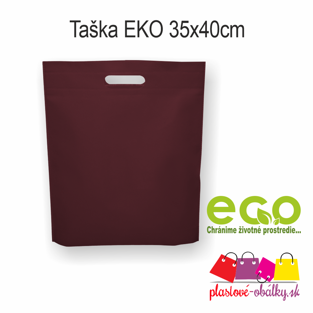 Taška EKO 35x40cm Farba: Vínová