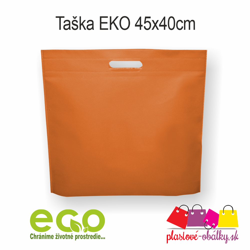 Taška EKO 45x40cm Farba: Oranžová