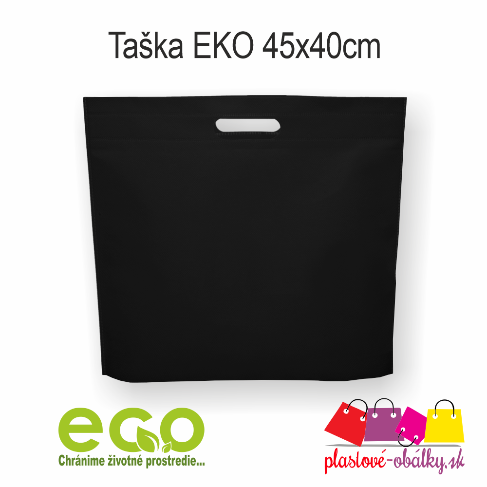 Taška EKO 45x40cm Farba: Čierna