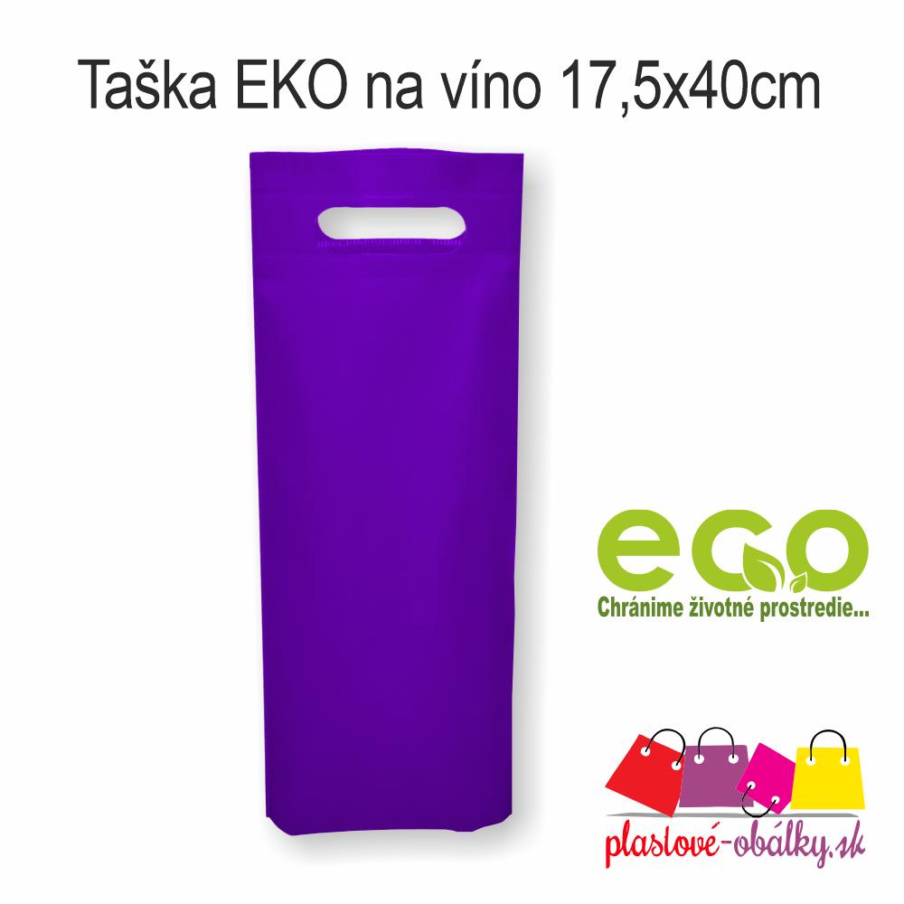 Taška EKO na víno Farba: Fialová