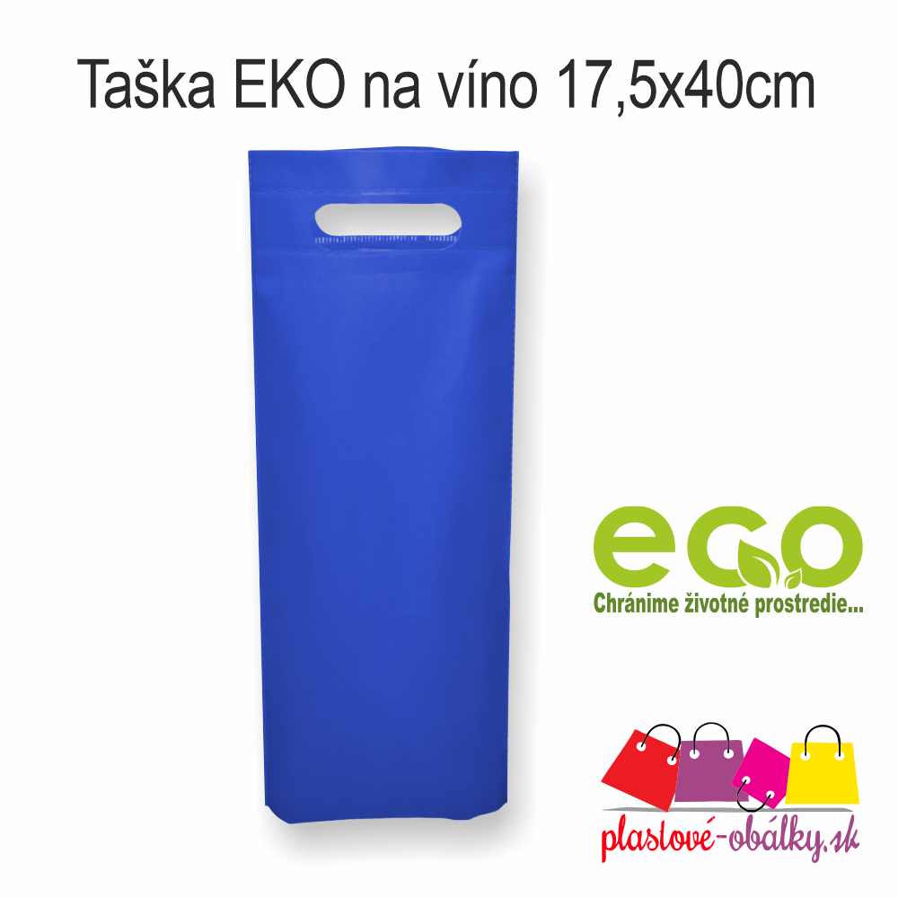 Taška EKO na víno Farba: Modrá