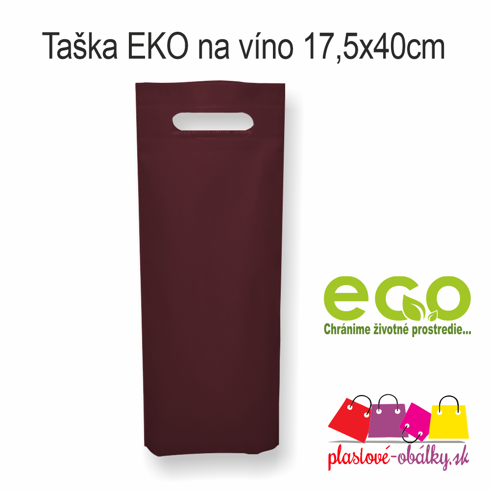 Taška EKO na víno Farba: Vínová