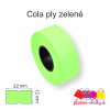 cola ply etikety zelene 22mm 12mm plastove obalky