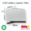 plastove obalky coex s vysekom nepriehladne 55mi 240mm 270mm 70mm 100ks plastove obalky