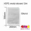 HDPE vrecka rolovane 500ks rolka 12mi 300mm 200mmm plastove obalky