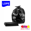 LDPE vrecia na odpad cierne lozene hrube kusove 80 160mi logo plastove obalky