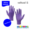 rukavice nitrilove fialove nepudrovane velkost S 100ks balenie logo plastove obalky.sk
