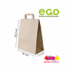 papierova taska hneda ploche ucho kraftovy papier eko 18x11x26,5cm 70g logo plastove obalky