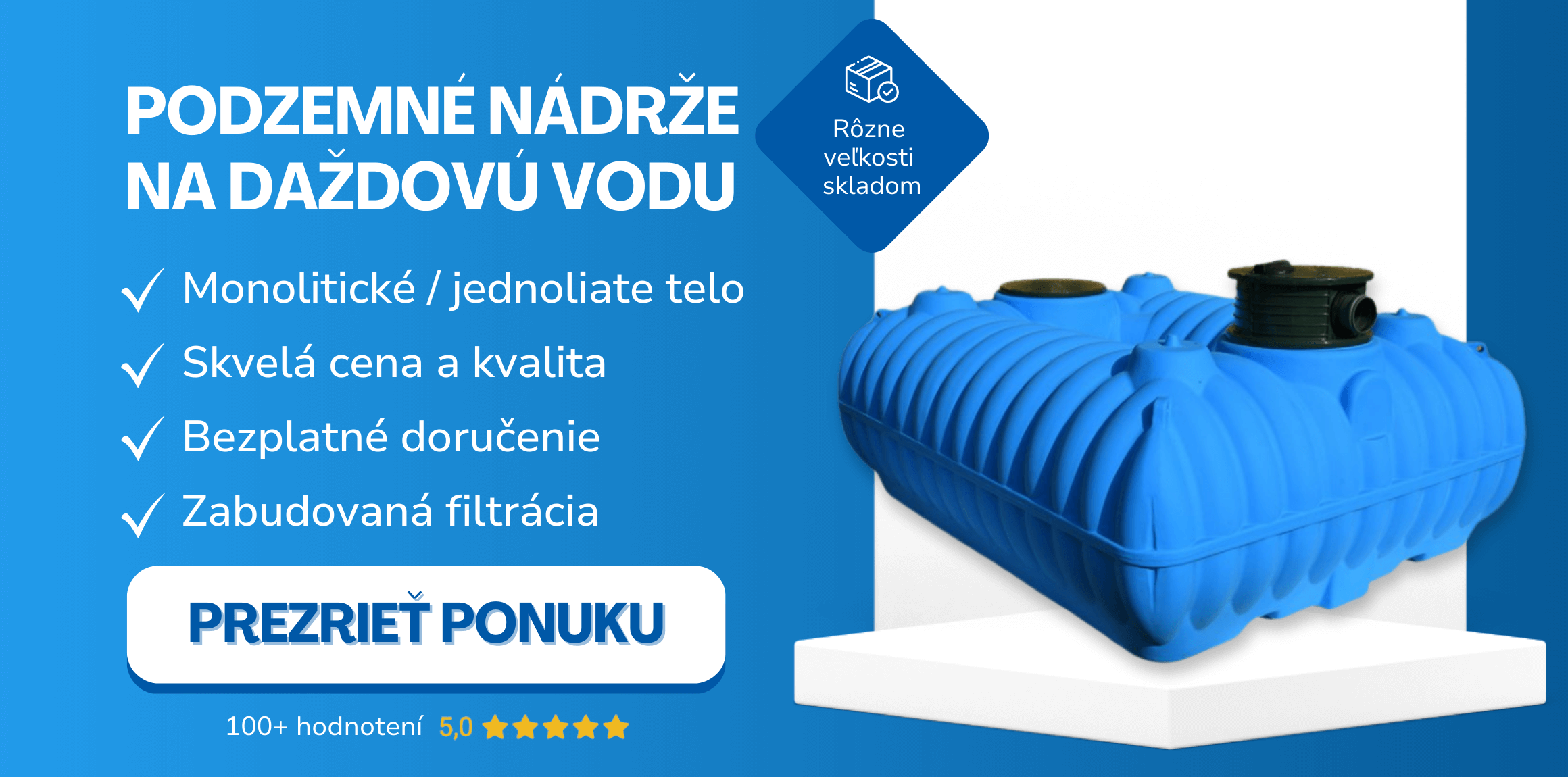 Podzemné nádrže na daždovú vodu