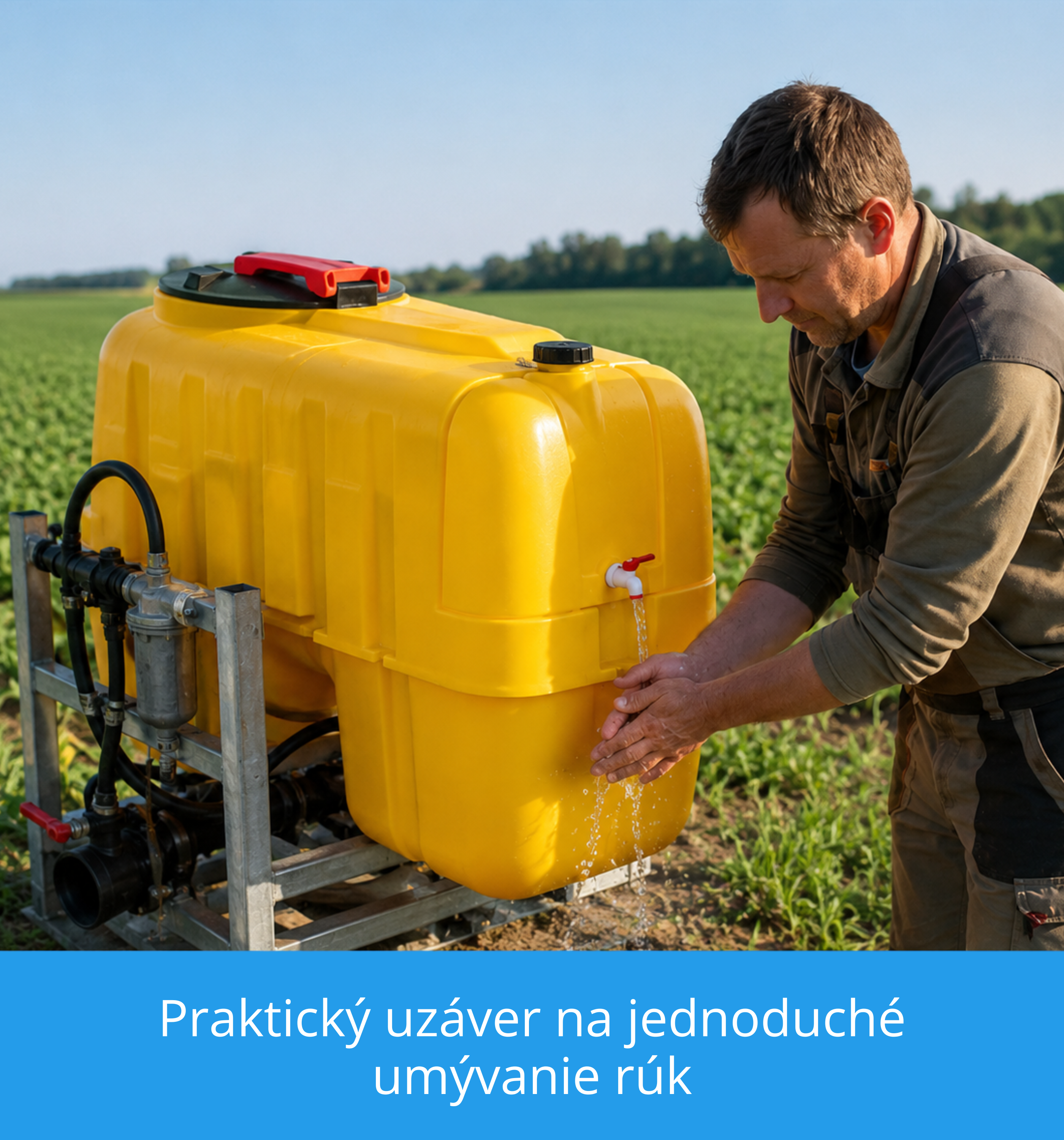 Nádrž na postrekovač ORION 600 L s nádržou na umývanie rúk