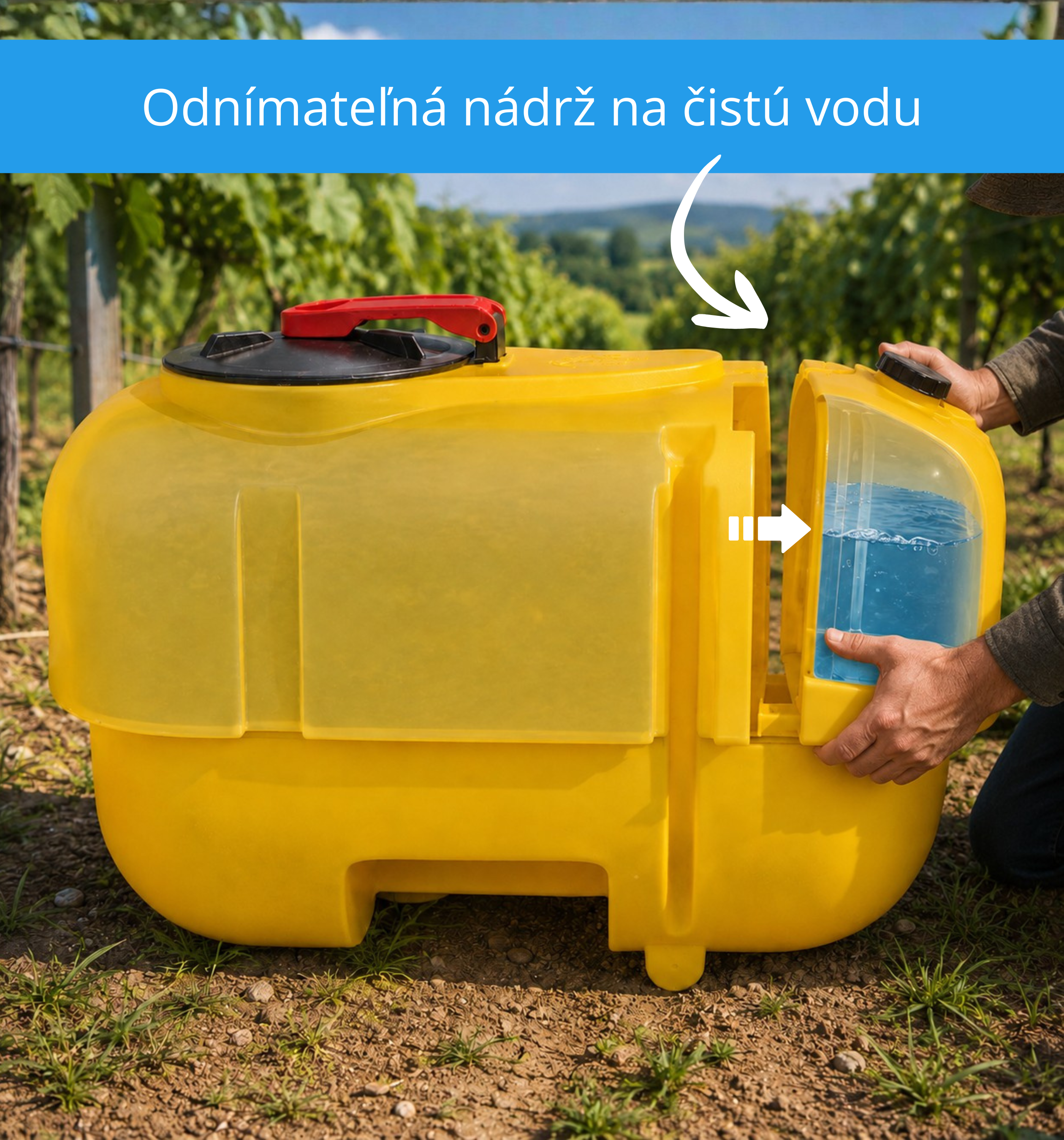 Nádrž pre nesené postrekovače