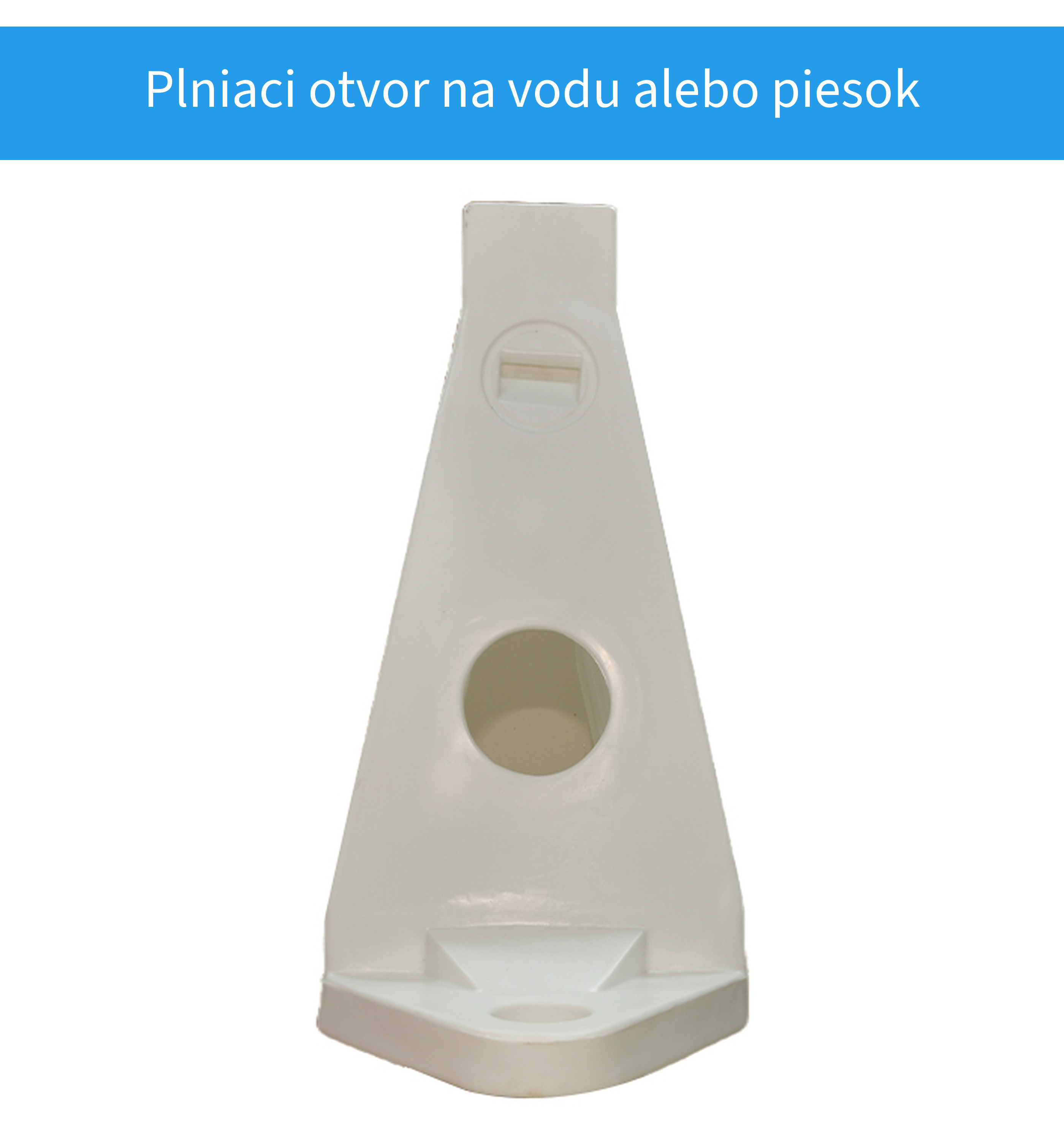 Plniaci otvor veľkej cestnej bariéry