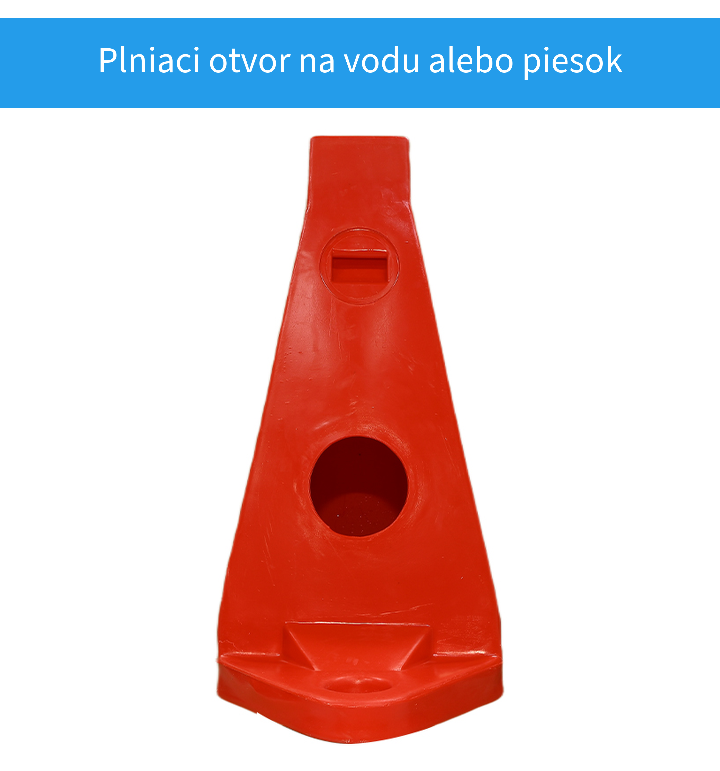 Plniaci otvor veľkej cestnej bariéry