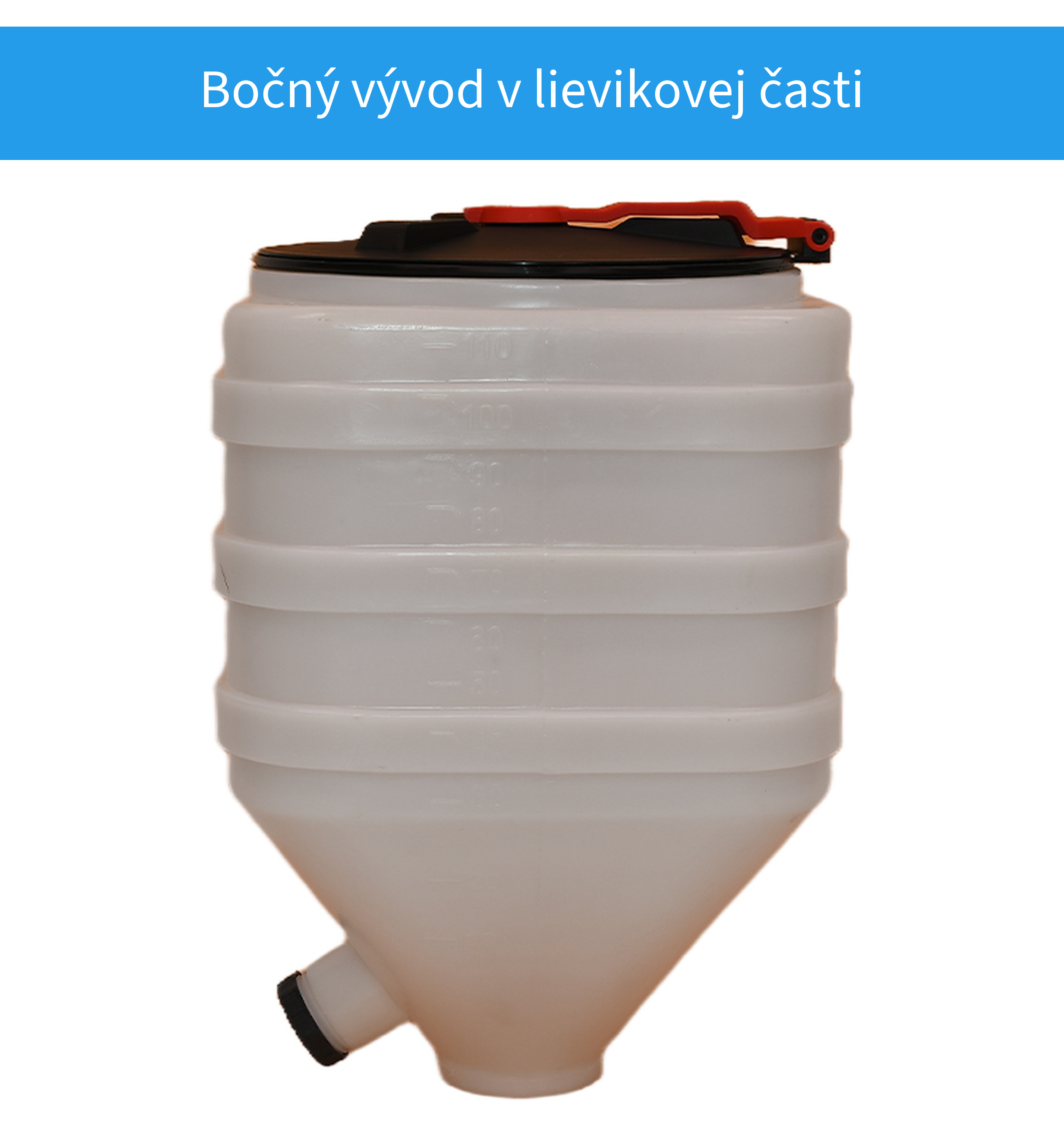 Bočný vývod lievikového zásobníka